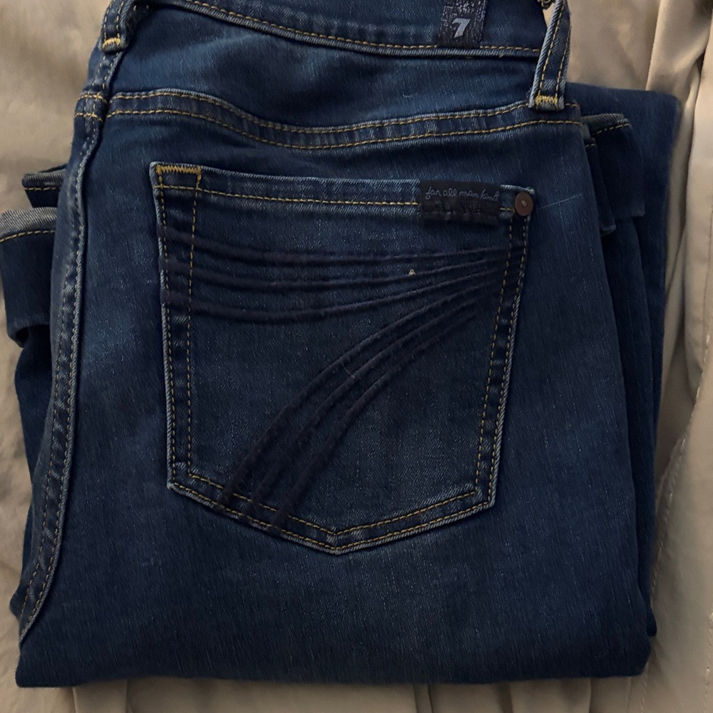 7 For All Mankind Dark Blue Tailorless Dojo